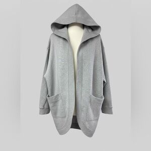 GAP Women's Light Gray Hooded Coat